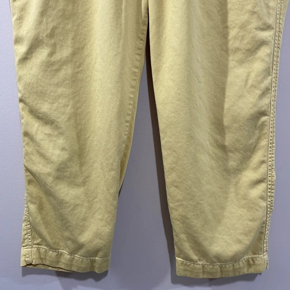 GAP Easy Pant Pull On Elastic Waist Yellow M Petite - Picture 3 of 16